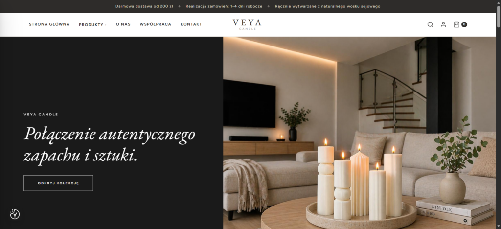 Grafika realizacji Veya Candle